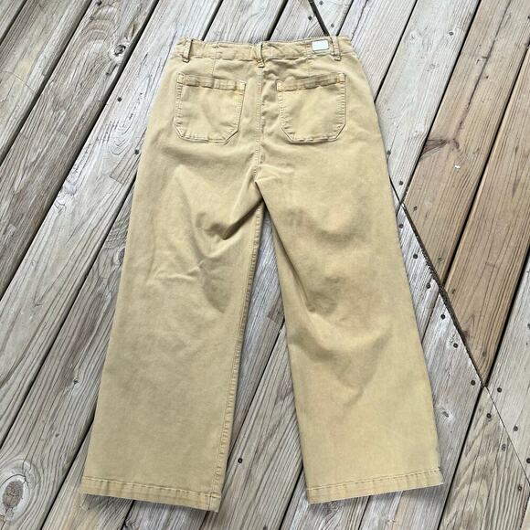 Paige Carly Pant Vintage Golden Glow Wide Leg High Waisted Size 32 - Picture 2 of 12